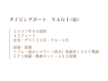 ダイビングボートキャビン